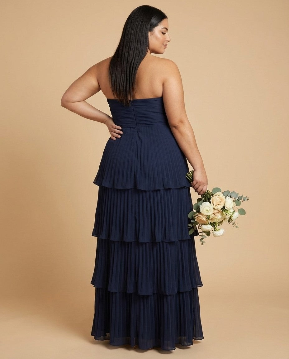 Chantarae Plus Size Off The Shoulder Mesh Bridesmaid Dress Leg Slit Curvy Friendly Sheath Gown For Wedding Party -N0370