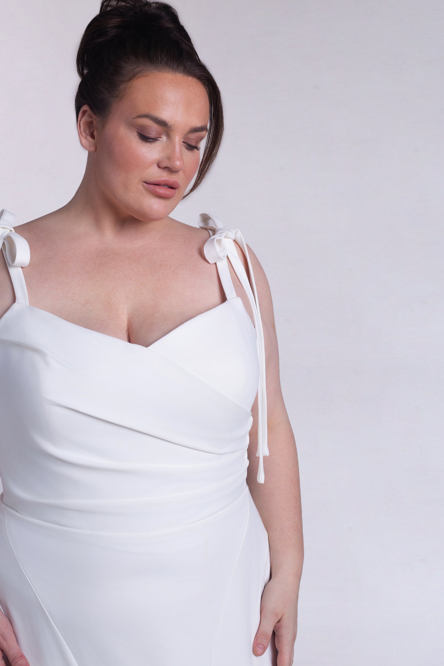 Trumpet Crepe Wedding Dress