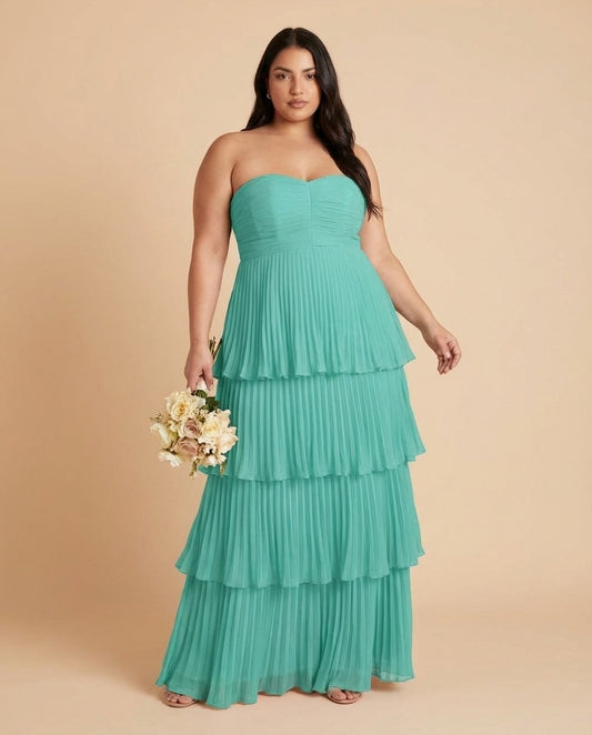 Chantarae Plus Size Off The Shoulder Mesh Bridesmaid Dress Leg Slit Curvy Friendly Sheath Gown For Wedding Party -N0370