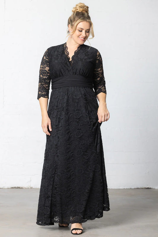 Screen Siren Lace Evening Gown