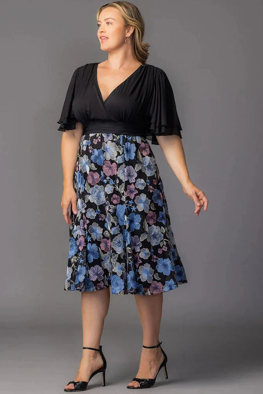Lillian Embroidered Cocktail Dress