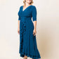 Veronica Ruffled Evening Gown