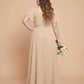 Avenleigh Plus Size Classic A-Line Chiffon Bridesmaid Dress Floor Length for Wedding - N0329