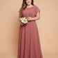 Avenleigh Timeless Chiffon A-Line Plus Size Bridesmaid Dress Ruched Waist - N0331