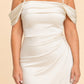 Bridesmaid Maxi Dress with Detachable Bra and Flattering Slit