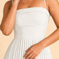 Plus Size Strapless Floral Burnout A-Line Bridesmaid Dress with Pleated Skirt