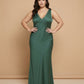 Silvarelle Modern Plus Size Sheath Bridesmaid Dress in Stretch Satin for Formal Wedding -N0357