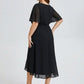 Plus Size Printed Mermaid Chiffon Wedding Guest Dress