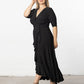 Veronica Ruffled Evening Gown