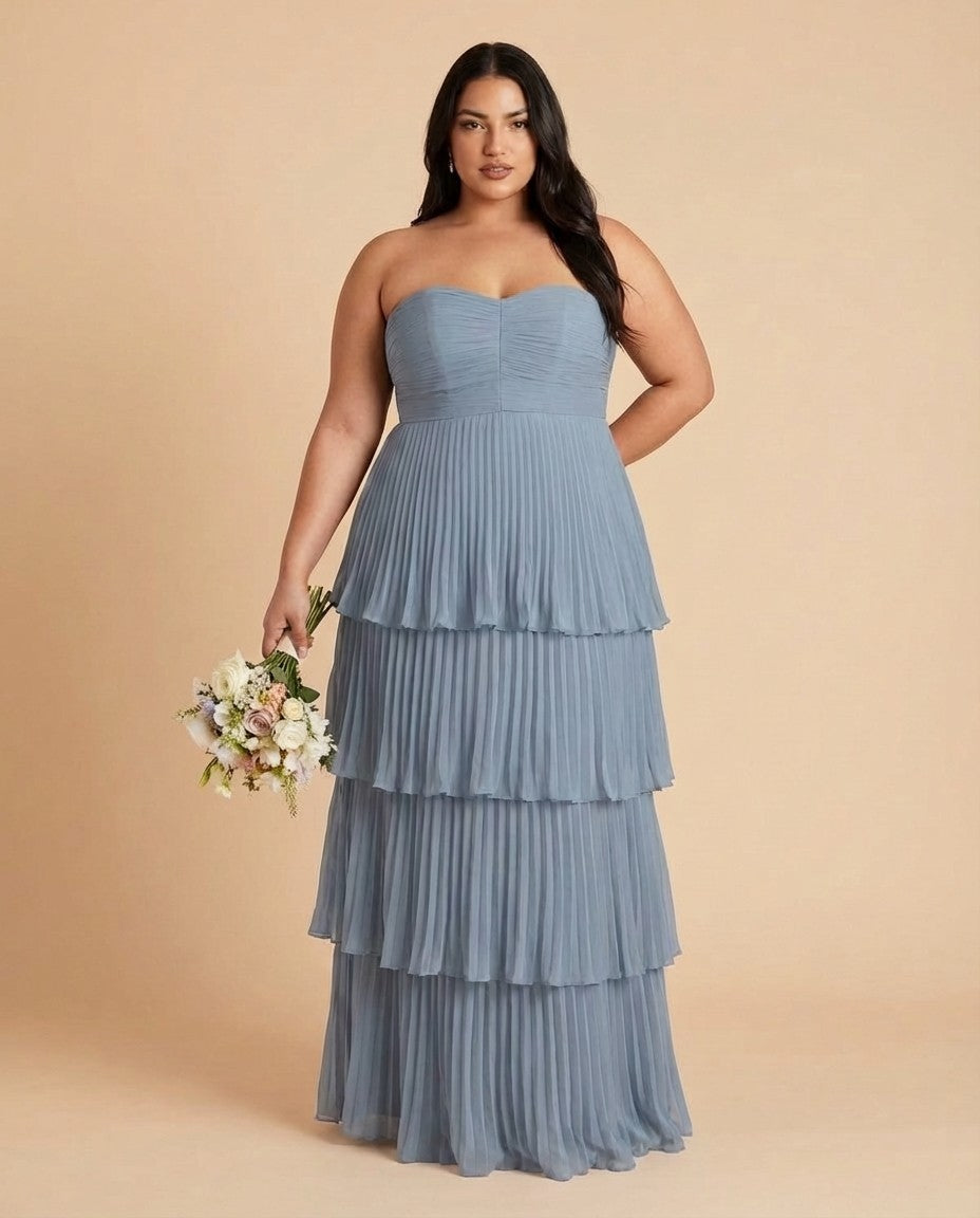 Chantarae Plus Size Off The Shoulder Mesh Bridesmaid Dress Leg Slit Curvy Friendly Sheath Gown For Wedding Party -N0370