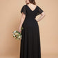 Avenleigh Plus Size Classic A-Line Chiffon Formal Bridesmaid Dress for Wedding Look - N0343