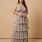 Chantarae Sophisticated Plus Size A-Line Satin Charmeuse Bridesmaid Gown - N0380