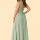Plus Size Lace Bridesmaid Dress with Slit and Pockets Elegant A-Line Chiffon Open Back Formal Gown
