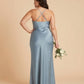 Silvarelle Romantic Plus Size Sheath Satin Bridesmaid Dress with Smooth Finish for Wedding - N0358