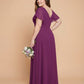 Avenleigh Plus Size Elegant A-Line Bridesmaid Dress with Pleated Chiffon for Wedding - N0340