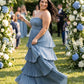 Chantarae Sophisticated Plus Size A-Line Satin Charmeuse Bridesmaid Gown - N0380