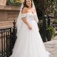 Dreamy Princess Wedding Dress for Curvy Brides with Corset Top and Flowy A-Line Silhouette