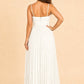 Plus Size Strapless Floral Burnout A-Line Bridesmaid Dress with Pleated Skirt
