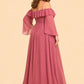 Flowy Bridesmaid Dress with Ruched Bodice and Soft Feminine Ruffle Accents for Elegant Weddings