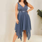 Plus Size Stunning V Neck Prom Lace Dress for Women