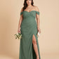 Elanthia Convertible Off-the-Shoulder Mesh Plus Size Bridesmaid Dress for Weddings - N0344