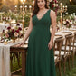 Silvarelle Elegant Plus Size Sheath Bridesmaid Dress with Chiffon for Wedding Party -N0363