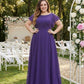 Avenleigh Plus Size Classic A-Line Chiffon Bridesmaid Dress with Clean Silhouette - N0341