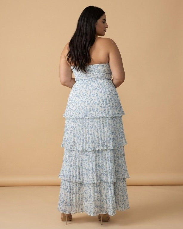 Chantarae Elegant Plus Size A-Line Chiffon Bridesmaid Dress - N0376