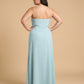 Silvarelle Elegant Plus Size Sheath Chiffon Bridesmaid Dress with Flowing Fit for Wedding -N0364