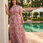 Petaline Plus Size Short Sleeve Chiffon Bridesmaid Dress N0322