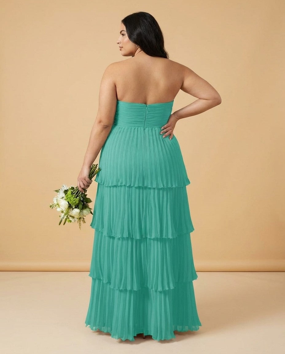 Chantarae Plus Size Off The Shoulder Mesh Bridesmaid Dress Leg Slit Curvy Friendly Sheath Gown For Wedding Party -N0370