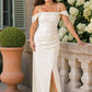 Bridesmaid Maxi Dress with Detachable Bra and Flattering Slit