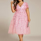 Plus Size Sparkly Midi Cocktail Dress