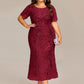 Plus Size Sequin Mermaid Formal Dress
