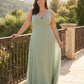 Silvarelle Elegant Plus Size Sheath Bridesmaid Dress with Chiffon for Wedding Party -N0363