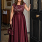 Sweet Style Sleeveless Cap Sleeve Elegant Mother of Bride Wedding Dress