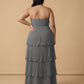 Chantarae Plus Size Elegant Chiffon Bridesmaid Dress with Flowing Silhouette for Wedding -N0371
