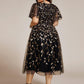 Plus Size Sparkly Midi Cocktail Dress