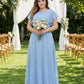 Avenleigh Plus Size Minimalist A-Line Chiffon Bridesmaid Dress with  Silhouette -N0337