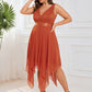 Plus Size Stunning V Neck Prom Lace Dress for Women