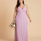 Silvarelle Minimalist Plus Size Sheath Bridesmaid Dress with Soft Chiffon for Wedding -N0365