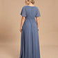 Petaline Elegant Plus Size Bridesmaid Dress with Pleated A-Line Silhouette N0323