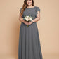 Avenleigh Plus Size Classic A-Line Chiffon Formal Bridesmaid Dress for Wedding Look - N0343