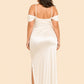 Bridesmaid Maxi Dress with Detachable Bra and Flattering Slit