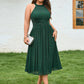 Plus-Size Glittery Halter Neck Dress