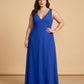 Silvarelle Elegant Plus Size Sheath Chiffon Bridesmaid Dress with Flowing Fit for Wedding -N0364