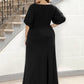 Simple Plus Size Bodycon Maxi Mermaid Wedding Guest Dress