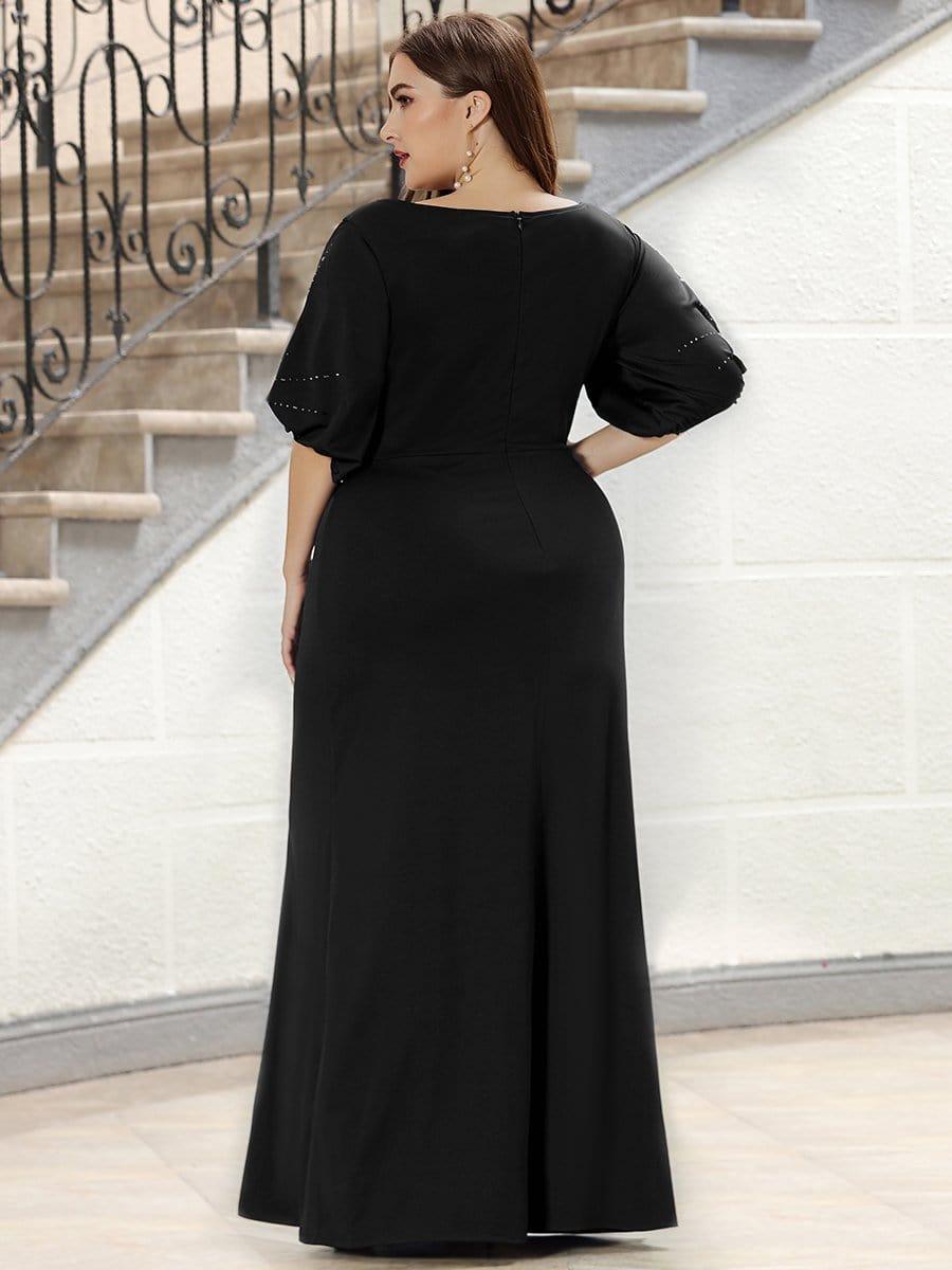 Simple Plus Size Bodycon Maxi Mermaid Wedding Guest Dress