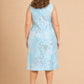 Scarvelle Elegant Plus Size Evening Gown with Ruched Detail and Textured Jacquard Fabric