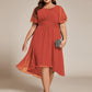 Plus Size Flowy Chiffon Bridesmaid Dress